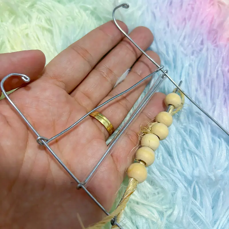 DIY escadinha com corda de sisal para calopsitas e periquito australiano